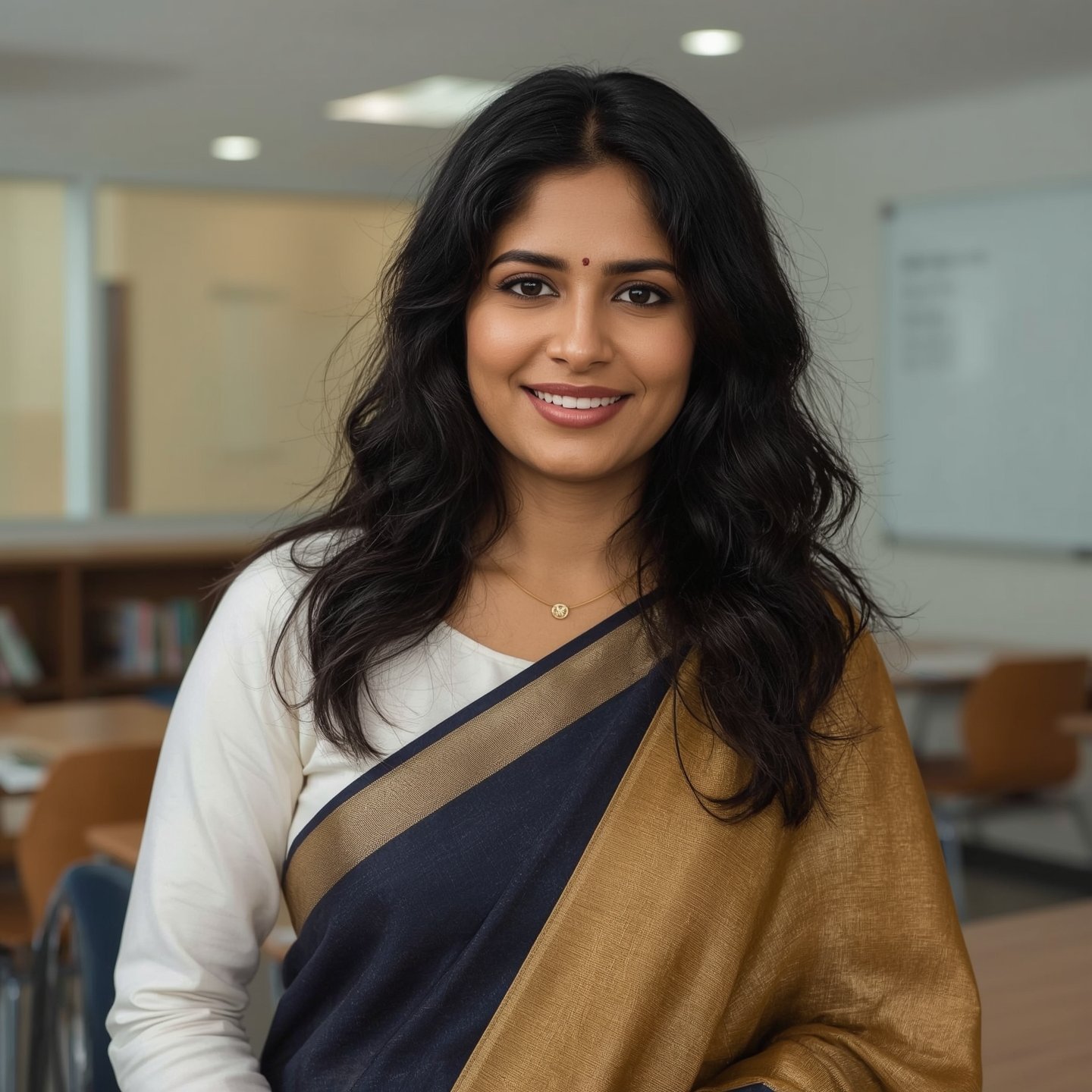 Lucid_Realism_a_warm_and_inviting_portrait_of_a_female_Indian__0